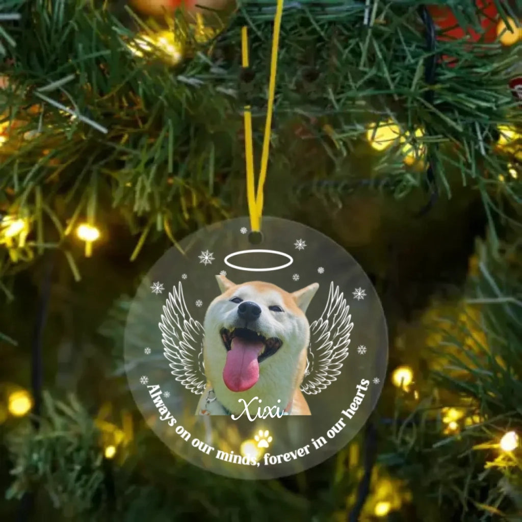 Acrylic Personalized Photo Acrylic Ornament Sympathy Gift for Loss of Dog