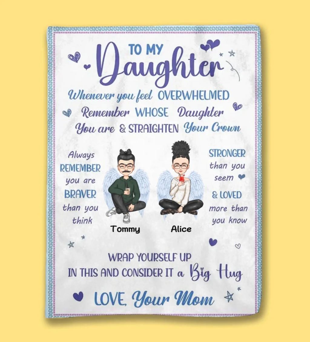 personalized blanket gift for daughter cozy nights product photo