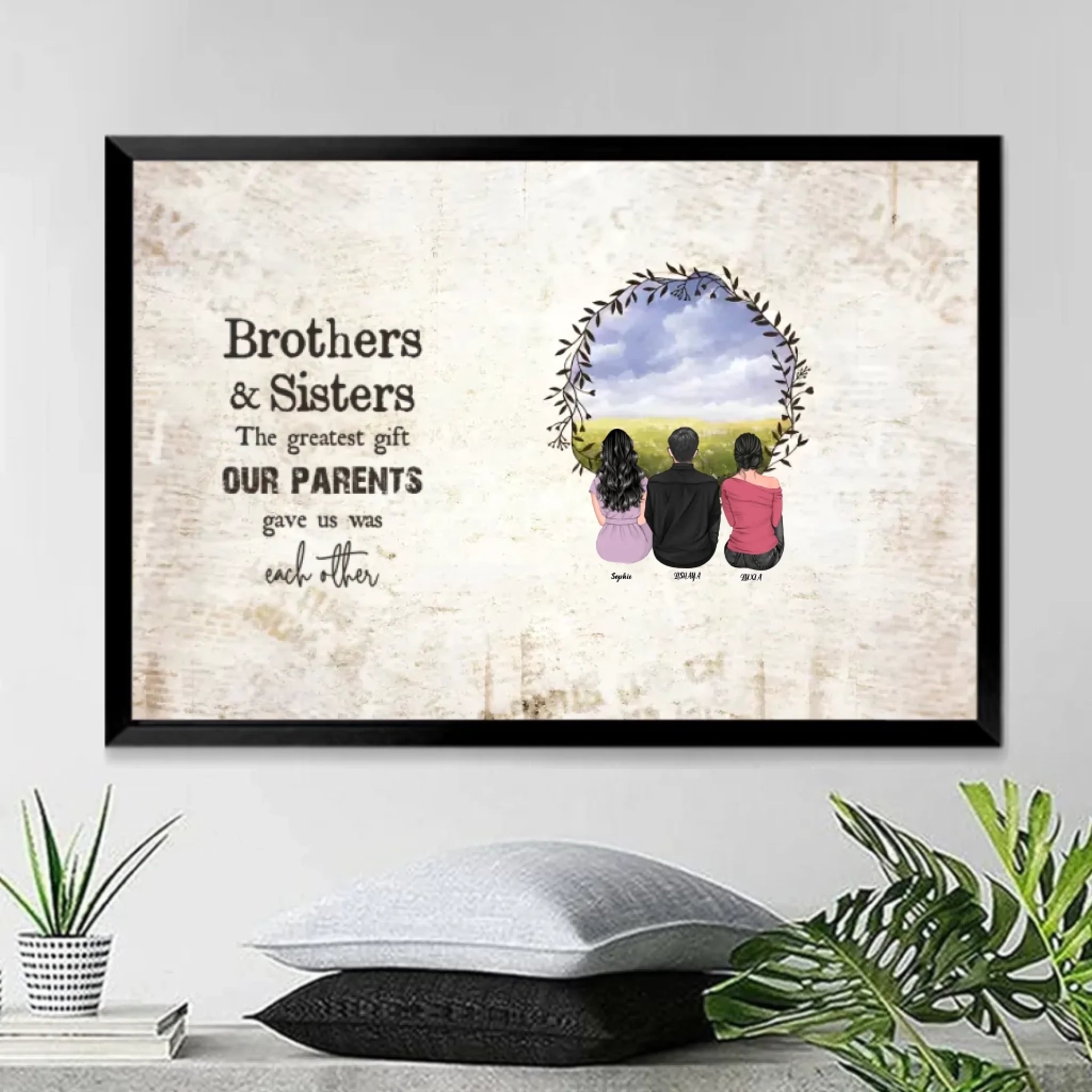 personalized photo canvas wooden remembrance gift poster and canvas
