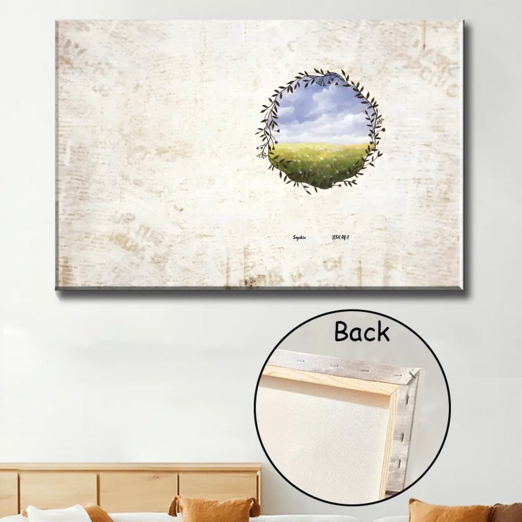 personalized photo canvas home remembrance poster and canvas