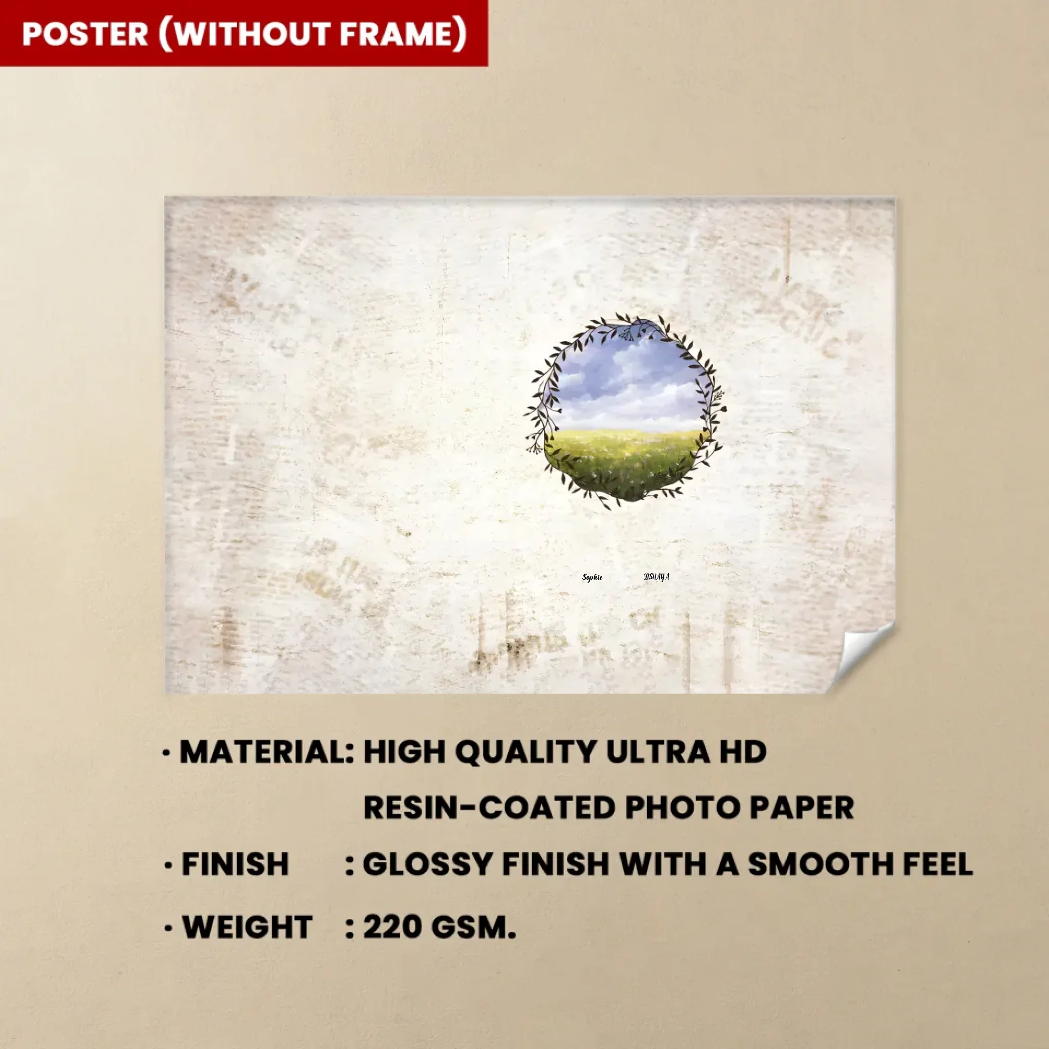 wooden canvas personalized photo memorial keepsake poster and canvas