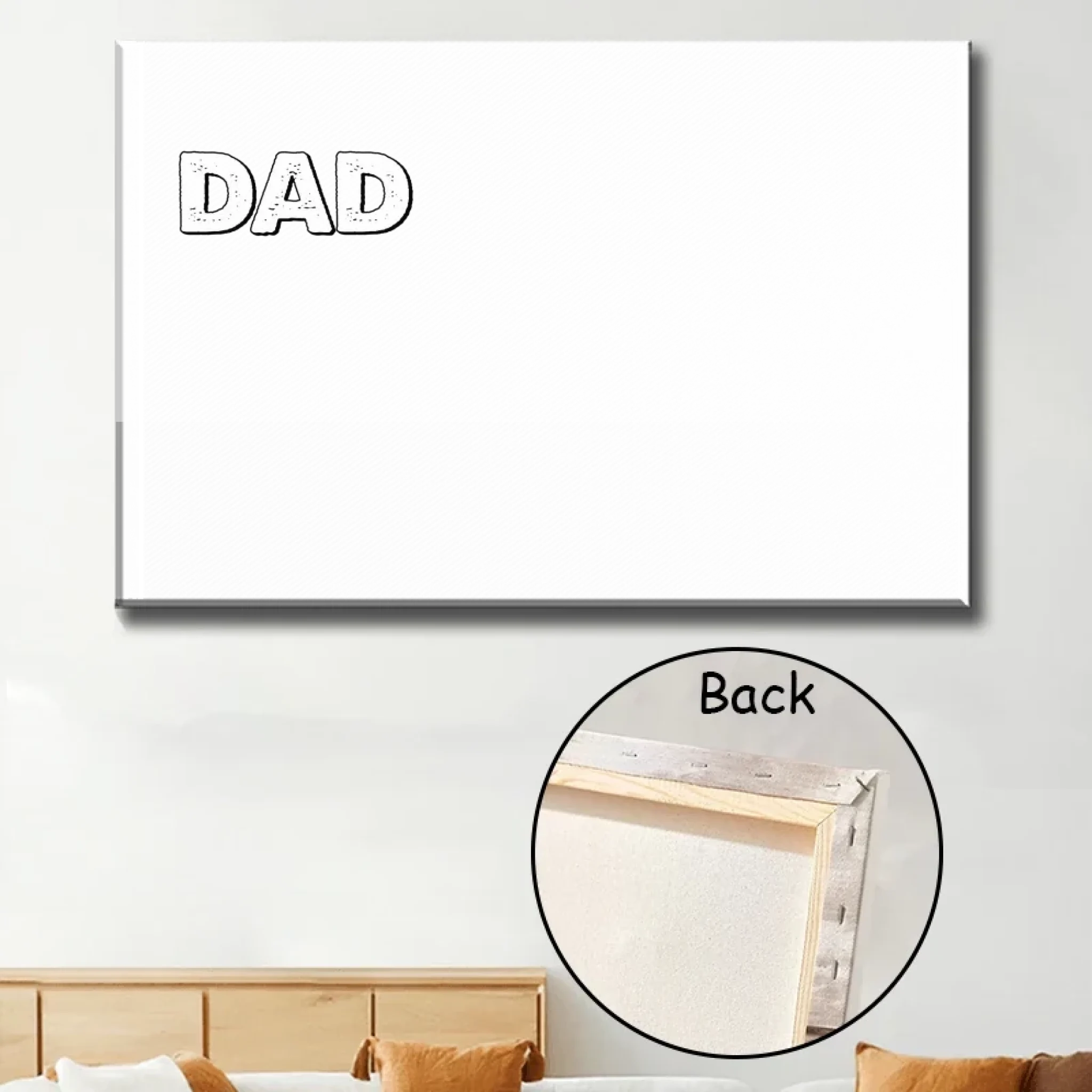 canvas or poster personalized design family keepsake for grandpa