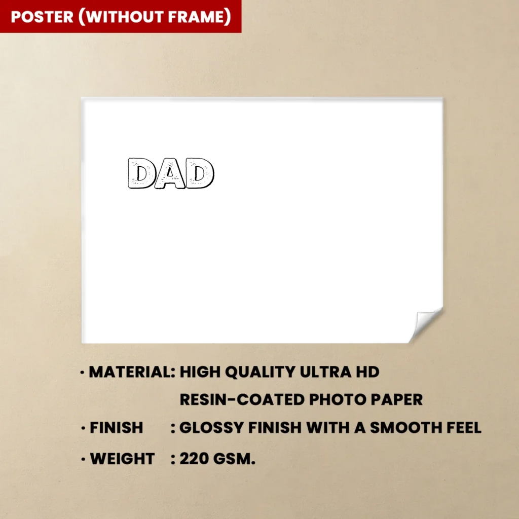 canvas or poster nation flag dad grandpa walking kids fathers day gift for grandpa