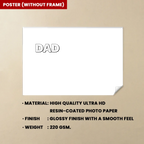 canvas or poster nation flag dad grandpa walking kids fathers day gift for grandpa
