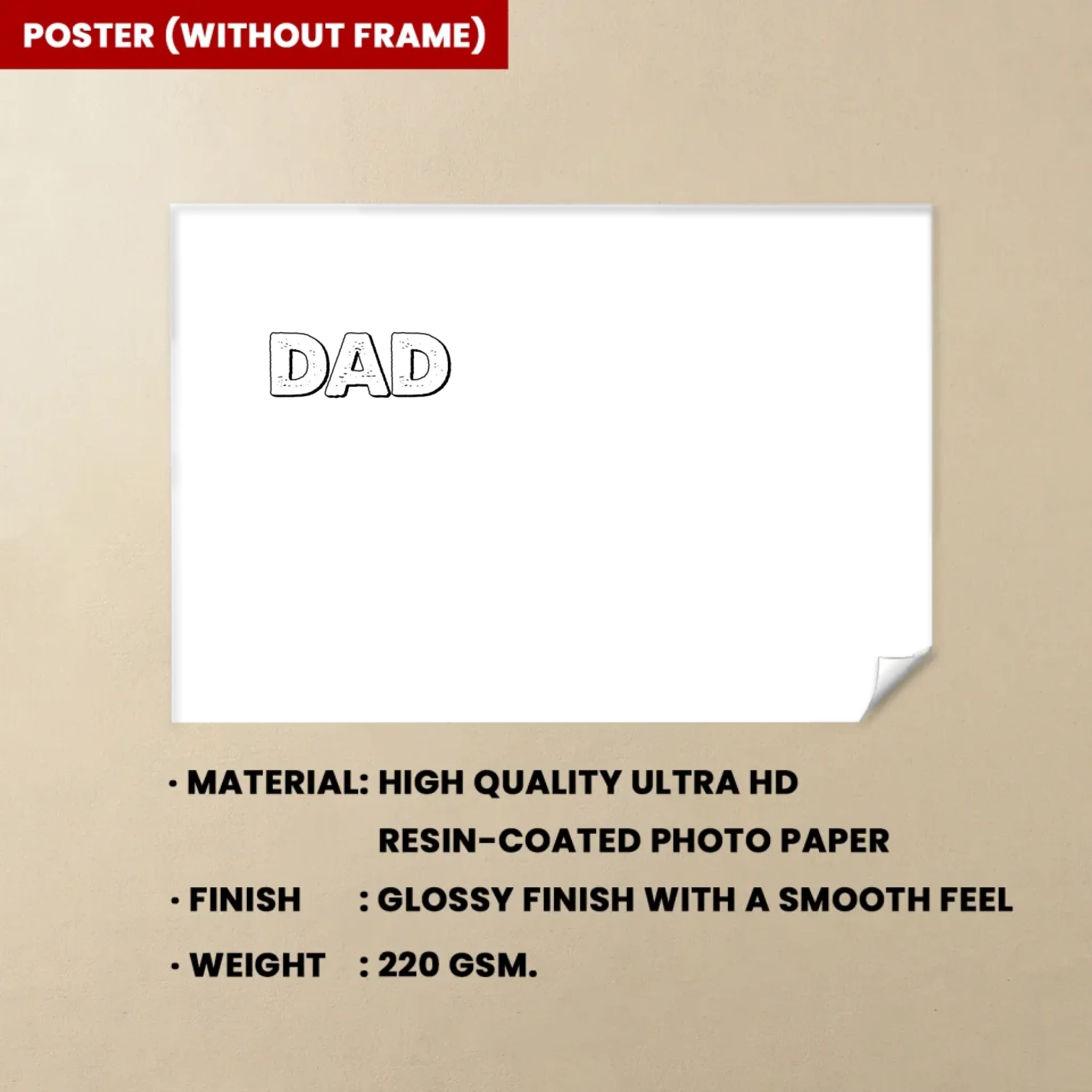 canvas or poster nation flag dad grandpa walking kids fathers day gift for grandpa