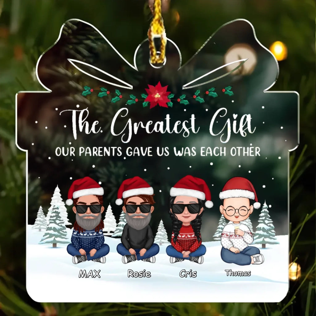 personalized design ornament acrylic keepsake remembrance gift acrylic