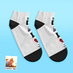 thoughtful socks for dad with custom detail photo