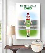 dad s football team canvas 724750 custom gift for dad personalized gift