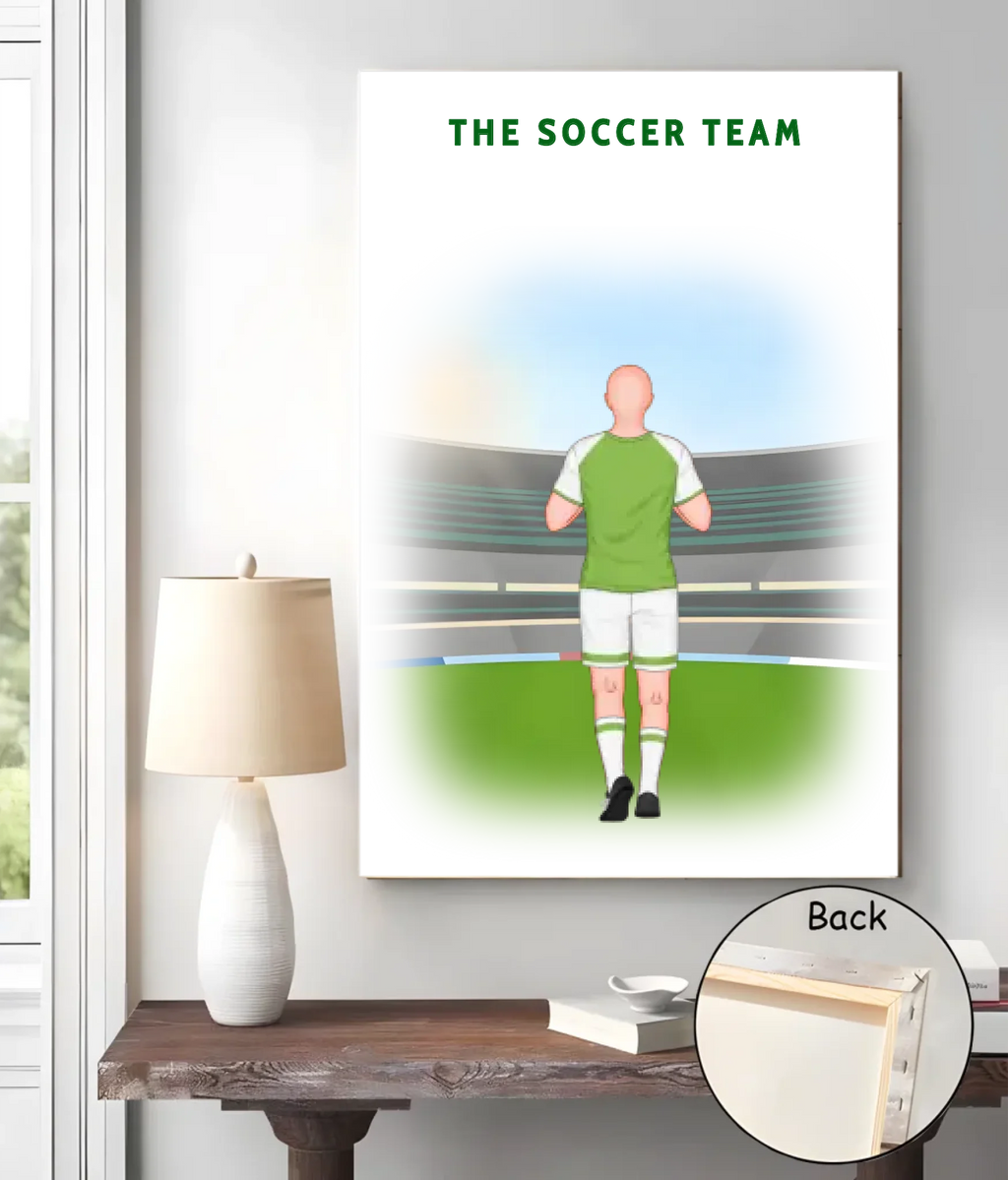 dad s football team canvas 724750 custom gift for dad personalized gift photo