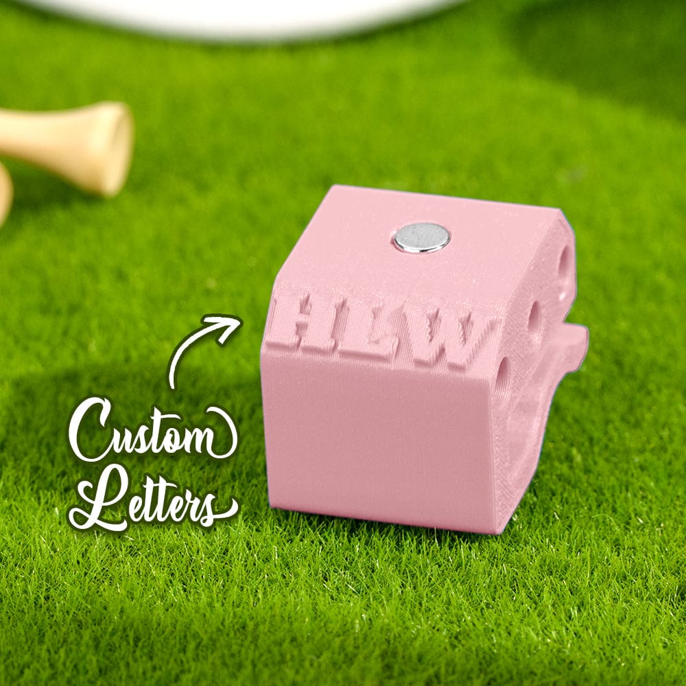 Personalized 3D Printed Magnetic Golf Ball Marker Hat Clip Golf Tees Holder Gift for Golf Lovers