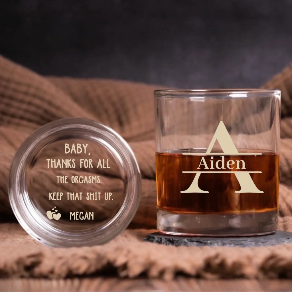 Personalized Name Engraved Whiskey Glass main image