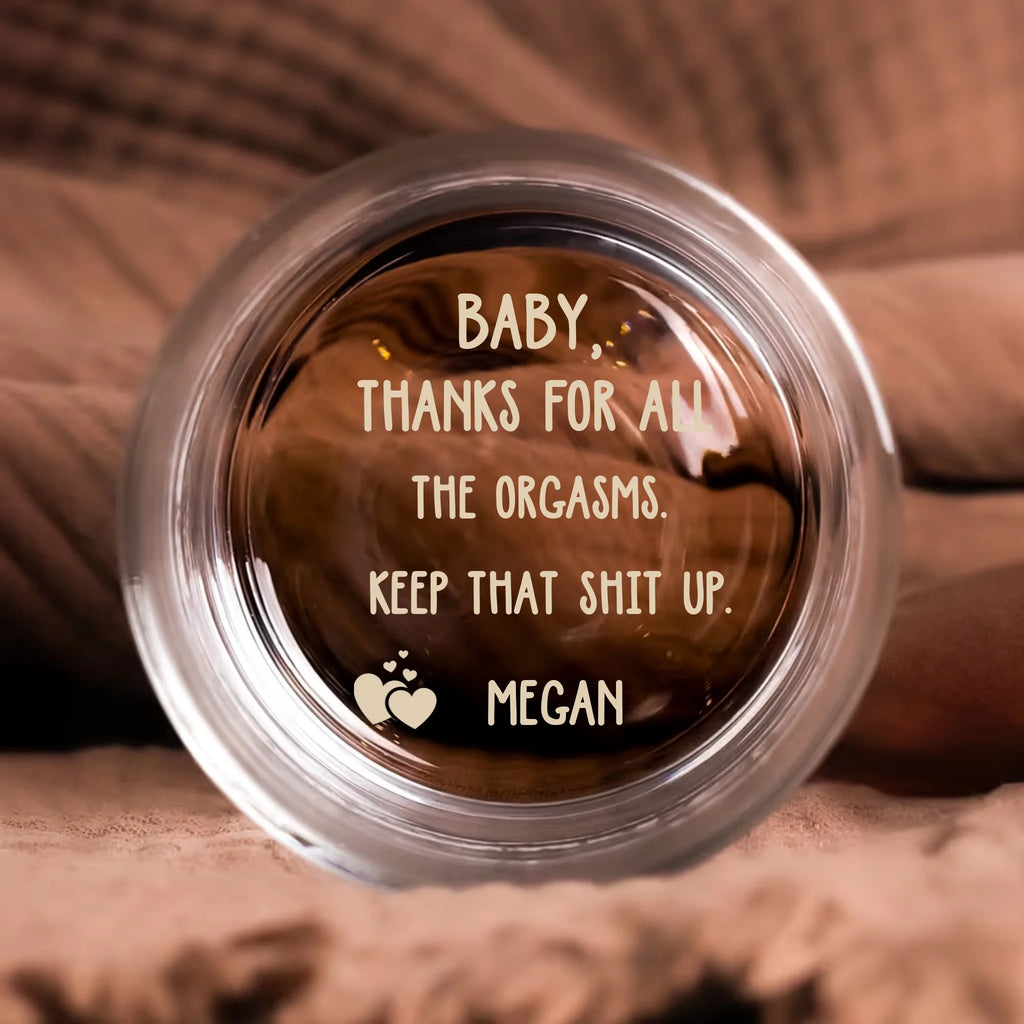 Personalized Name Engraved Whiskey Glass home bar gift