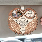 angel decoration personalized photo wooden comfort on the road 2 layer