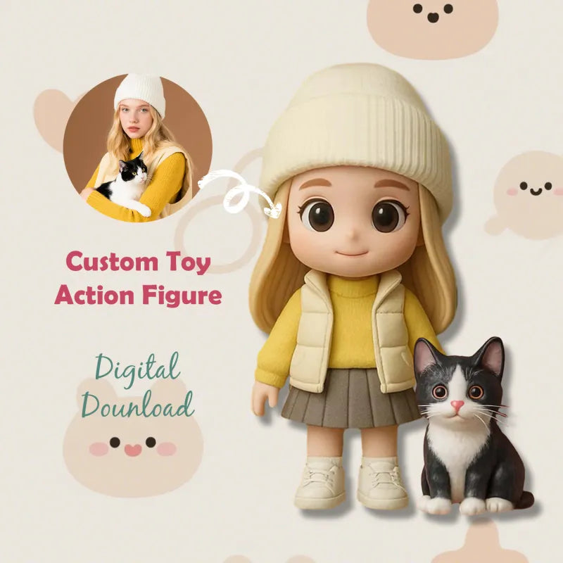 personalized mini figure gift for daughter product photo