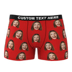 personalized face photo boxer shorts gift for boyfriend