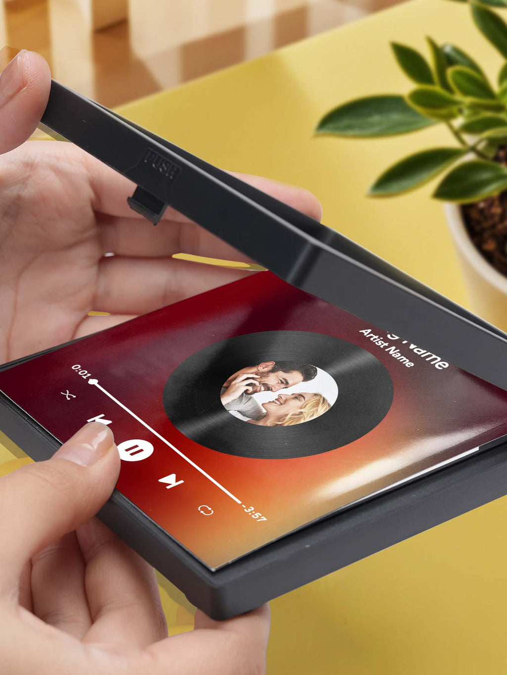 Custom Photo Vinyl Record Music Fridge Magnet for Special Memories