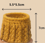 Handmade Crochet Mini Flower Basket without Flowers Gift for Her