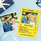 father s day poke card father s day gift for dad custom poke present custom gift for dad personalized gift