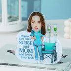 personalized nurse and mom shaking head standee nurse appreciation decor