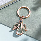 Personalized Angel Photo Keychain Projection Gem Ornament Memorial Gifts For Her