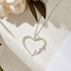 Personalized Heart Name Necklace | 925 Sterling Silver Custom Jewelry