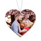 Custom Photo Heart Shaped Air Freshener Car Hanging Rearview Mirror Pendant for Auto Interior Decoration