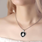 Custom Photo Engraved Necklace Heart Tag Gifts for Couple