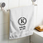 Custom Monogrammed Hand Towel Personalized Embroidered Towels