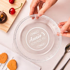custom name ceramic pie plate keepsake for kitchen decor