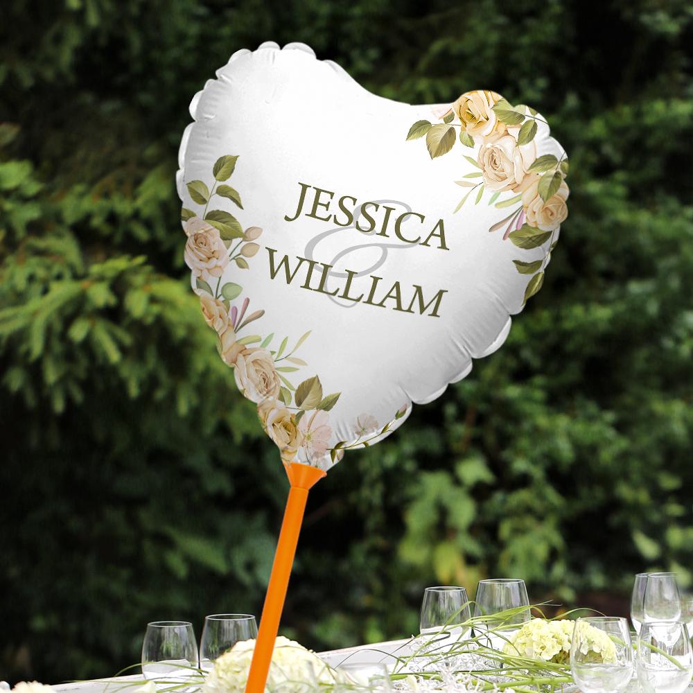 handcrafted name balloons wedding marriage anniversary decorations supplies description keepsake