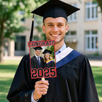 Personalized Graduation Handheld Photo Fan Graduation Party Gift for Class of 2025 Graduates
