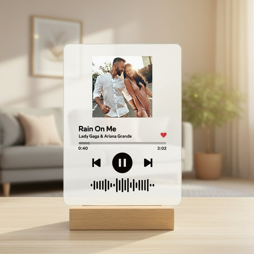 Personalized Scannable Music Code Acrylic Desk Decoration