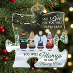 ornament personalized photo with custom name acrylic memorial keepsake acrylic ornament