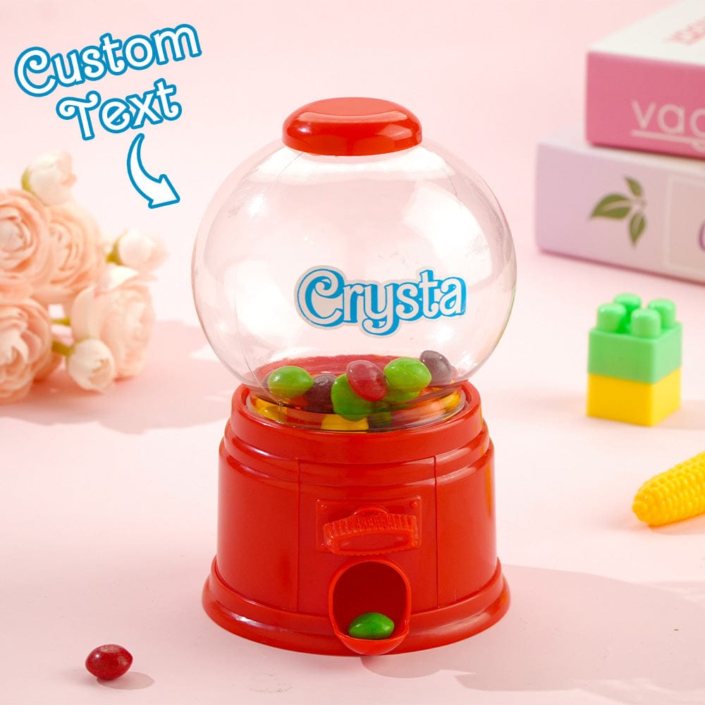 Personalized Mini Gashapon Candy Dispenser with Name Birthday Gift for Kids