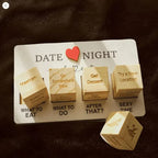 Wooden Dice Naughty Couple Dice Game for Him Funny Portable Couple Dice Kit for Adults Women Men Girlfriend Boyfriend Valentine's Day