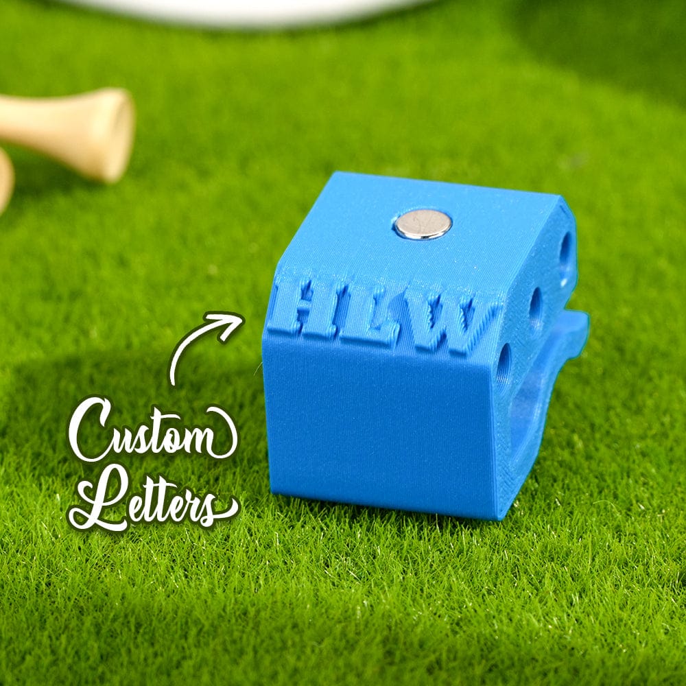 Personalized 3D Printed Magnetic Golf Ball Marker Hat Clip Golf Tees Holder Gift for Golf Lovers