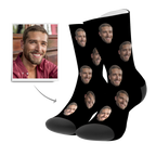 personalized face photo socks custom design gift for boyfriend