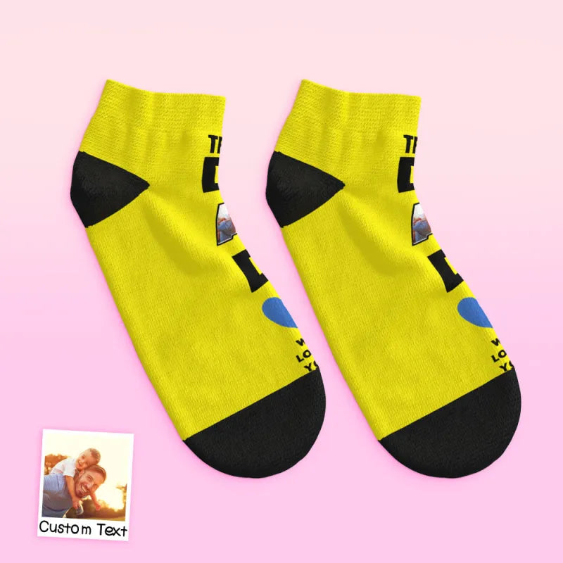 fathers day surprise socks for dad inspired by low cut ankle face socks dad we love you gifts for dad