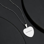 Custom Photo Engraved Necklace Heart Tag Gifts for Couple