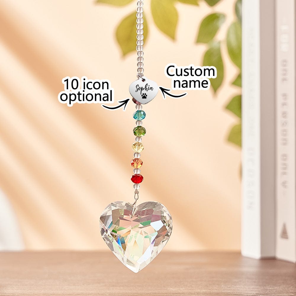 personalized dog memorial suncatcher ornament