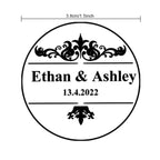 Personalized Thank You Transparent Stickers Round Wedding Birthday Favor labels for Gifts