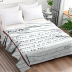 Custom Love Letter Blanket Personalized Memorial Throw Blanket