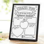 Back to School DIY Coloring Sign Teacher Appreciation Gifts