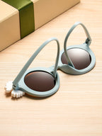 Personalized Kids Daisy Sunglasses – Custom Name Retro Floral Shades for Girls