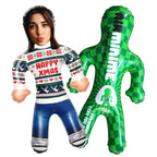 Custom Face Happy Xmas Blow Up Dolls Funny Inflatable Balloon Custom Air Doll for Party Favors Christmas Gifts
