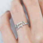 gifts for wife Heartfelt Surprise - Unique Memento - Double Names Ring - 925 Sterling Silver - gifts for wife - Anniversary v