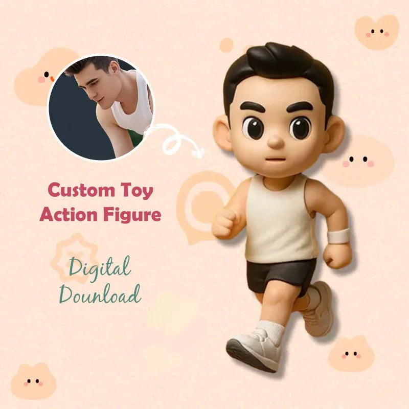 mini figure gift for daughter personalized design detail