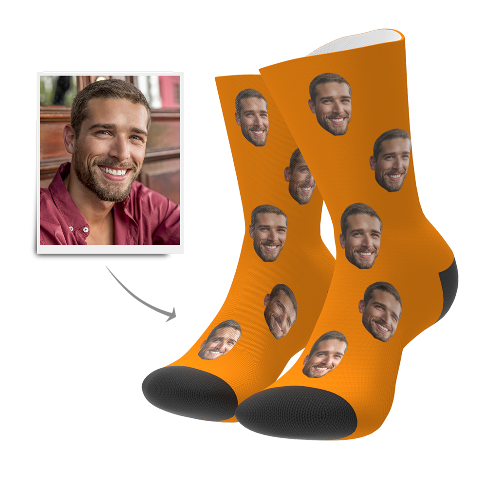 comfortable daily style photo socks gift for boyfriend
