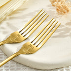 personalized stainless steel engraved fork set keepsake for dining room decor