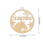 Customized Christmas Tree Ornament Hanging Decoration with Horse